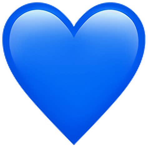emoji heart blue